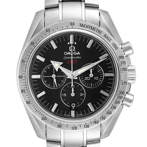 omega speedmaster 1957 broad arrow 50th anniversary|Omega Speedmaster 1957 reissue.